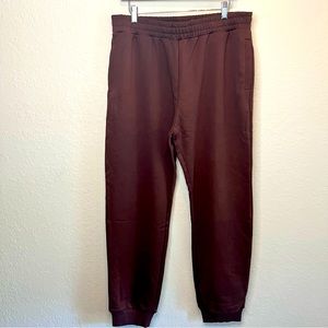 Naked wardrobe NWOT Brown drawstring brown joggers with pockets 🌺 LARGE